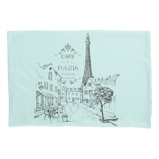 Café Paris Pillowcase (Frente)