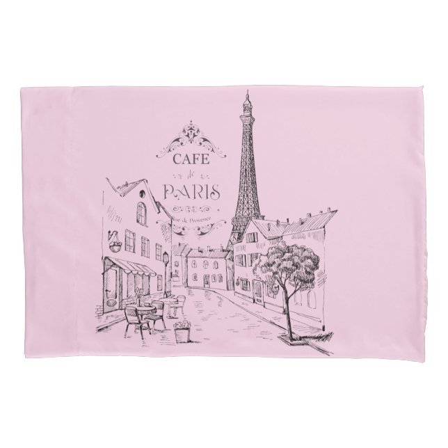 Café Paris Pillowcase (Frente)