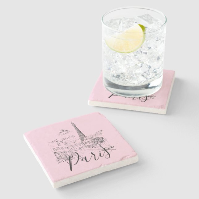 Café Paris   Porta-copos de Pedra (Lateral)
