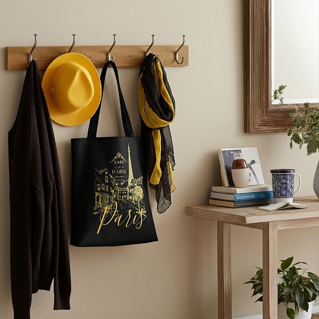 Cafe Paris Tote Bag (Criador carregado)