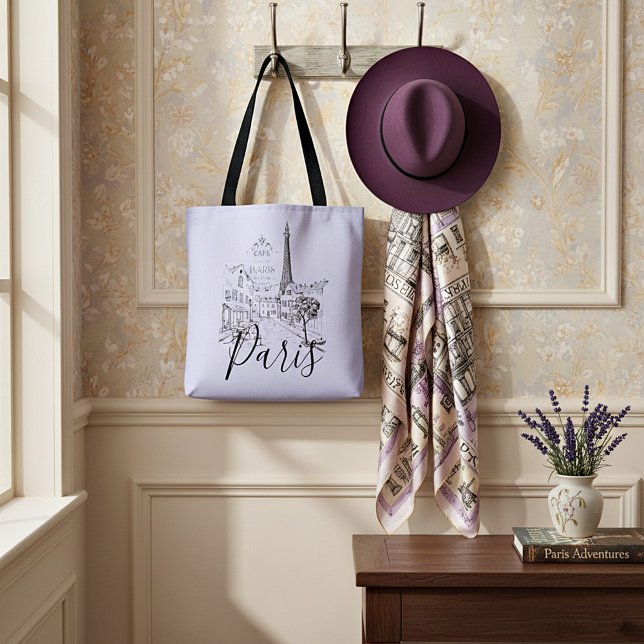 Cafe Paris Tote Bag (Criador carregado)