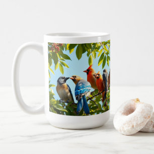 Café Pássaros de uma Pena Unida Nós Reunimos Caneca Cer