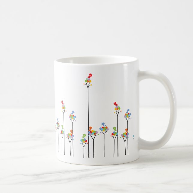Café Pássaros do Tweet de Whimscal & caneca pontilhada (Direita)