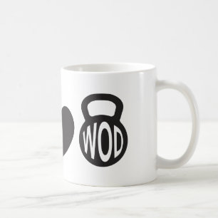 Café Paz, amor, & caneca de WOD"