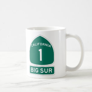 Café PCH - Estrada 1 de CA - caneca grande de Sur