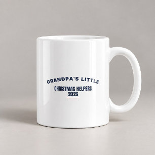 Café Pequenos Ajudantes de Natal do Vovô 2026 Caneca Di