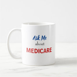 Café Pergunte-me sobre a caneca de Medicare