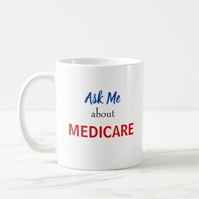 Café Pergunte-me sobre a caneca de Medicare (Esquerda)