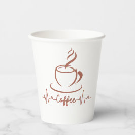 Café personalizado perfeito ou taça de papel