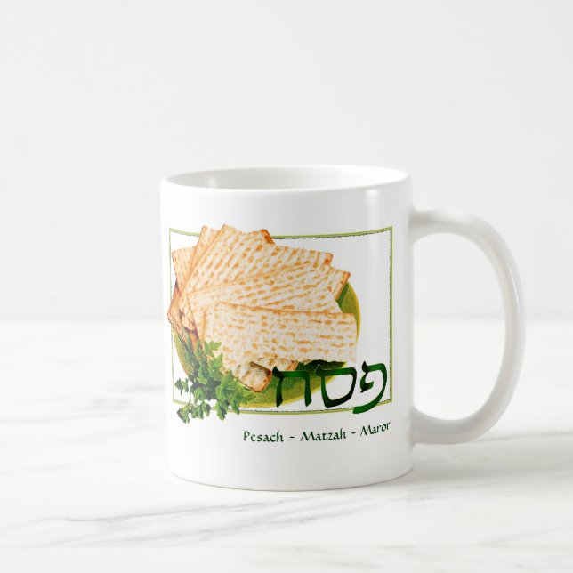Café "Pesach, Matzah, caneca do Passover de Maror" (Direita)