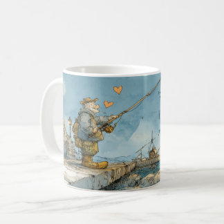 Café Pescaria É Como Namorar – Caneca Divertida de Pesc