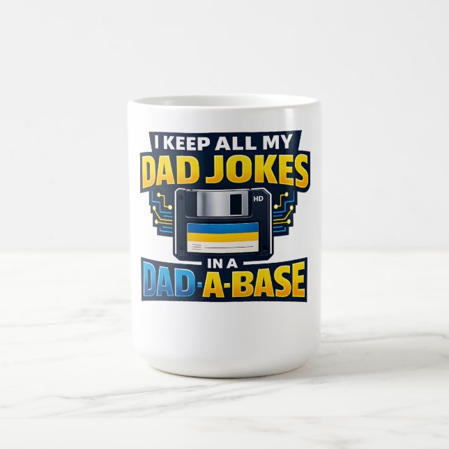 Café Piadas de Pai em uma Caneca de Presente de Pai Div (Centro)