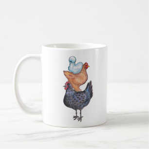 Café Pilha de caneca das galinhas