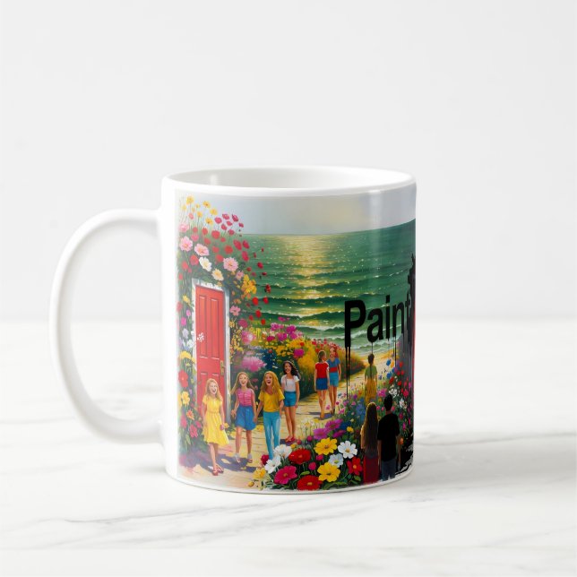 Café Pinte de Preto — Caneca Joy Fading Into Shadow (Esquerda)