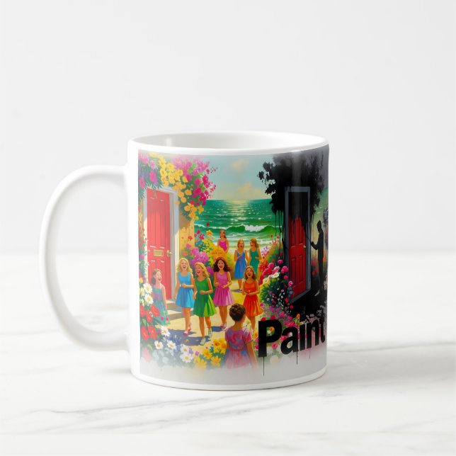 Café Pinte de Preto — De Alegria ao Luto Caneca de Cont (Esquerda)