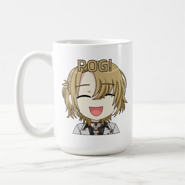 Café Pog! Caneca Chibi - Fanart de Luca Kaneshiro (Esquerda)