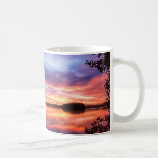 Café Por do sol na caneca de Finlandia (Direita)