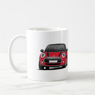 Café Portal de M (F56) caneca de duas imagens, vermelho