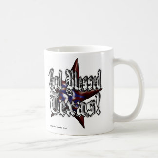 Café Pouca caneca de Texas "Texas abençoado deus"