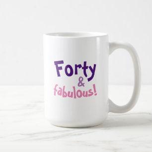 Café Presente de 40º Aniversário para Mulheres Caneca d