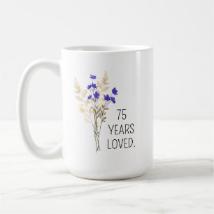 Café Presente de 75 anos para mulheres, Caneca de 75 an