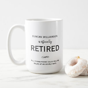 Café Presente de aposentadoria, caneca personalizada de