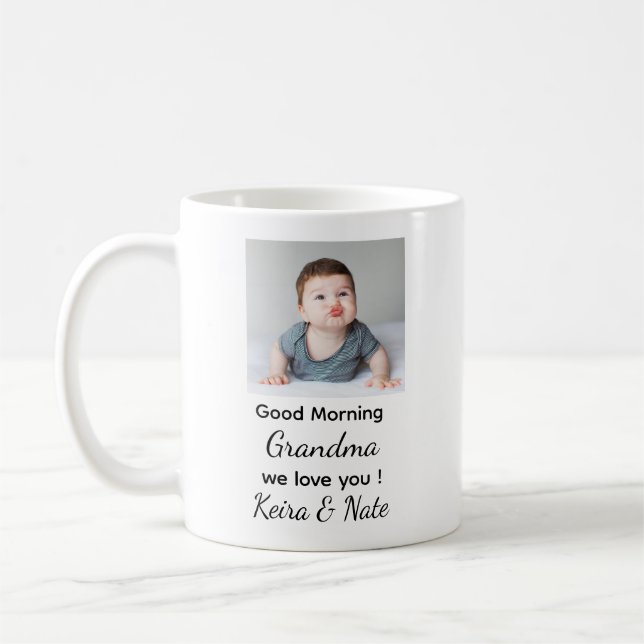 Café Presente de Caneca com Foto e Mensagem dos Netos p (Esquerda)
