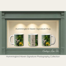 Presente de Caneca da Natureza Hummingbird Haven