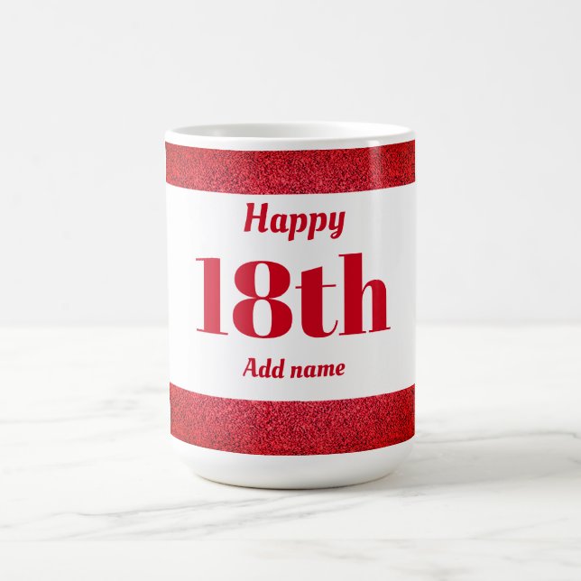 Café presente de caneca de aniversário personalizada pa (Centro)