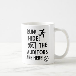 Café Presente de Caneca de Contador Auditor Fugir e se