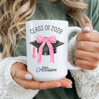 Café Presente de Caneca de Formatura Personalizada Coqu