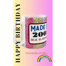 Café Presente de caneca de idade para aniversário de 21