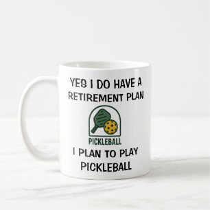 Café Presente de caneca do jogador de picleball engraça