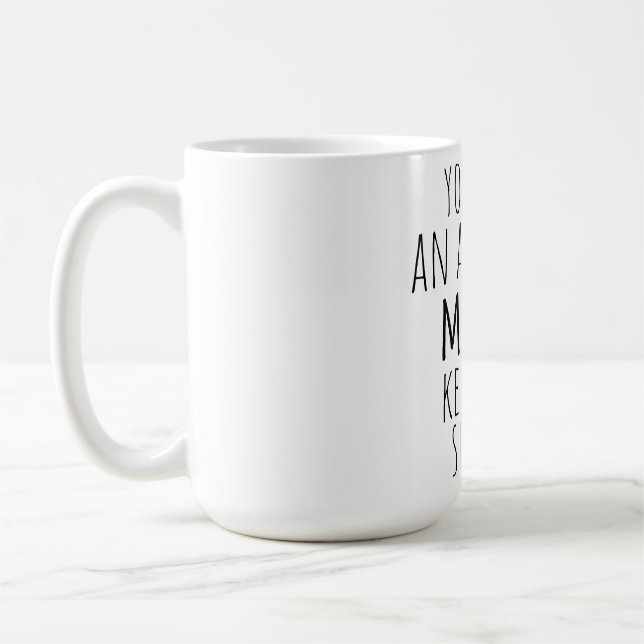Café presente de caneca engraçada para o dia de as mães (Esquerda)