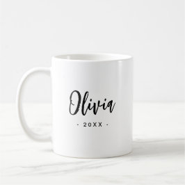 Café Presente de Caneca Moderna para Damas de Honra | P
