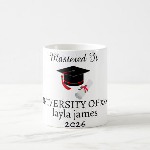Café Presente de Conclusão de Mestrado para Ela, Caneca