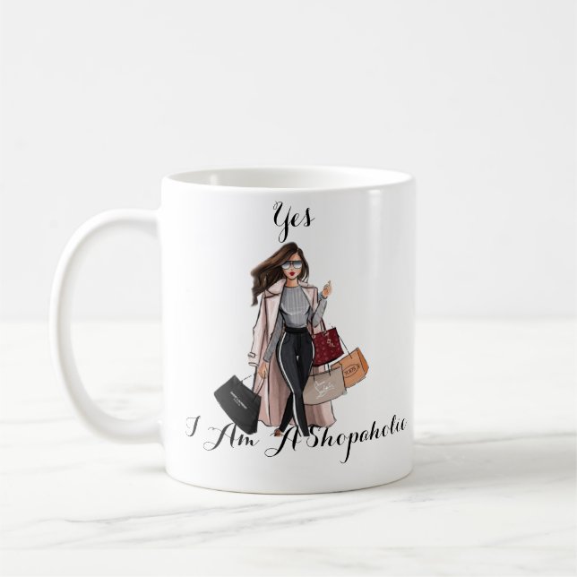 Café Presente Divertido Para Ela, Caneca de Presente pa (Esquerda)