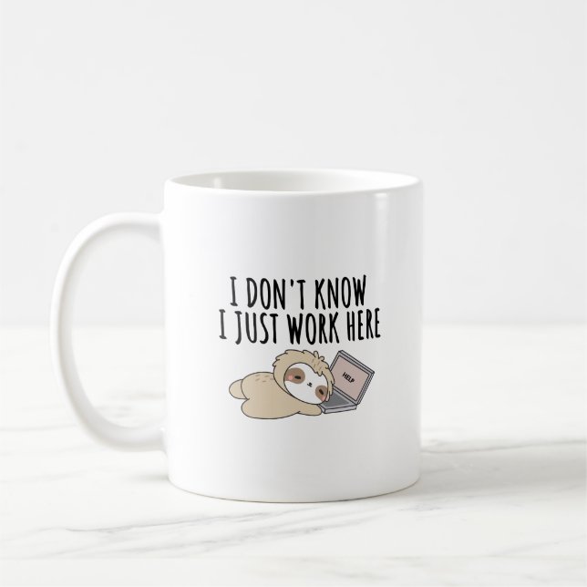 Café Presente Engraçado para Colega de Trabalho, Caneca (Esquerda)