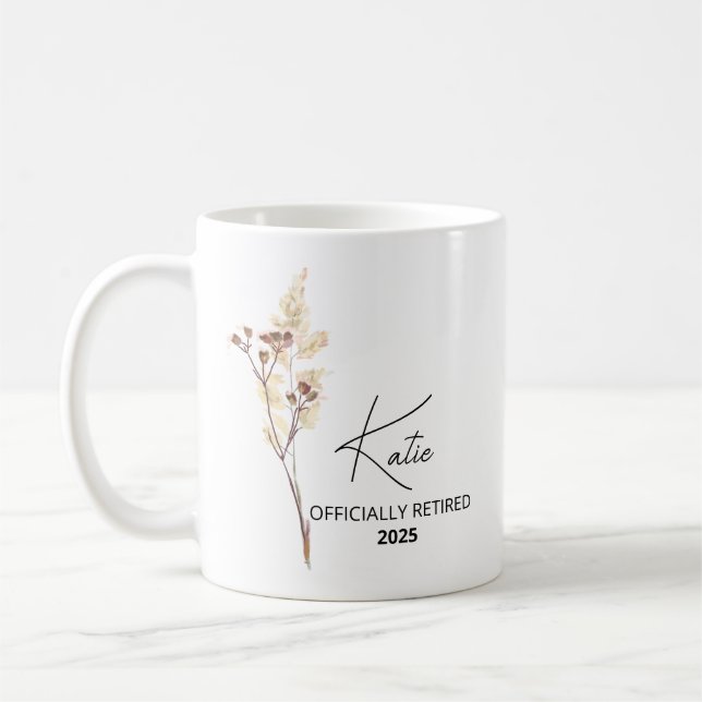 Café Presentes de Aposentadoria para Professora, Caneca (Esquerda)