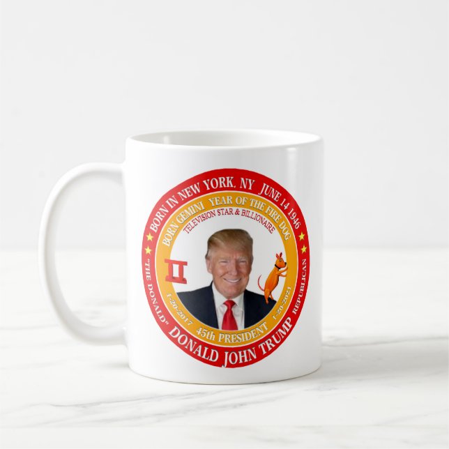 Café Presidente Copo Caneca de Donald Trump 45th 11 (Esquerda)