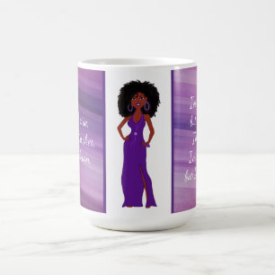 Café Preto boémio da beleza caneca do Dois-Tom de 15