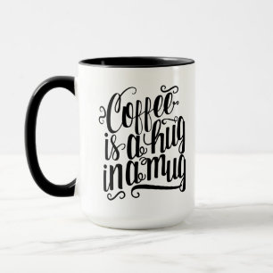 Café Preto E Branco É Amor Em Uma Caneca