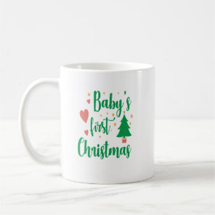 Café Primeira caneca de Natal do bebê
