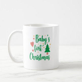 Café Primeira caneca de Natal do bebê