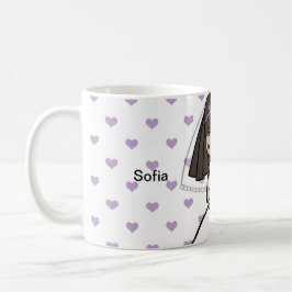 Café Primeira Sagrada caneca de nome de uma garota