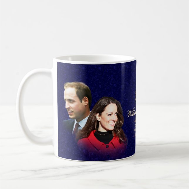 Café Príncipe William & caneca de Catherine (Esquerda)