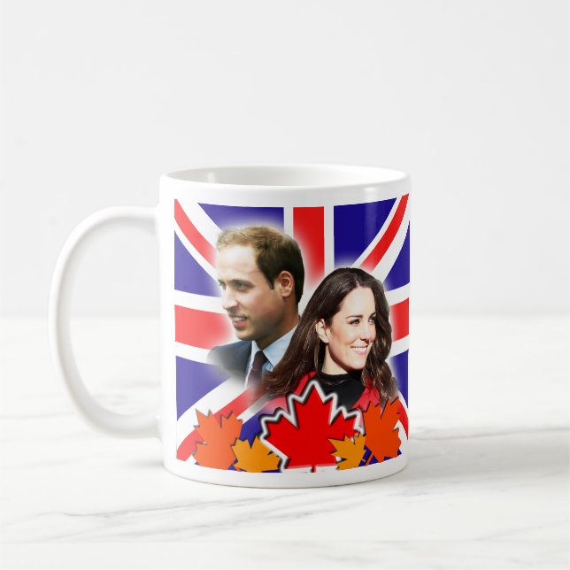 Café Príncipe William & caneca de Kate Canadá (Esquerda)
