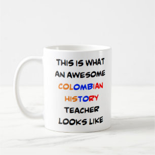 Café professor de história colombiano, caneca demais