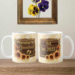 Café Promovido À Vovó Caneca De Girassol