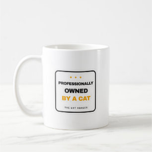 Café Proprietário Profissional de um Gato Caneca Divert